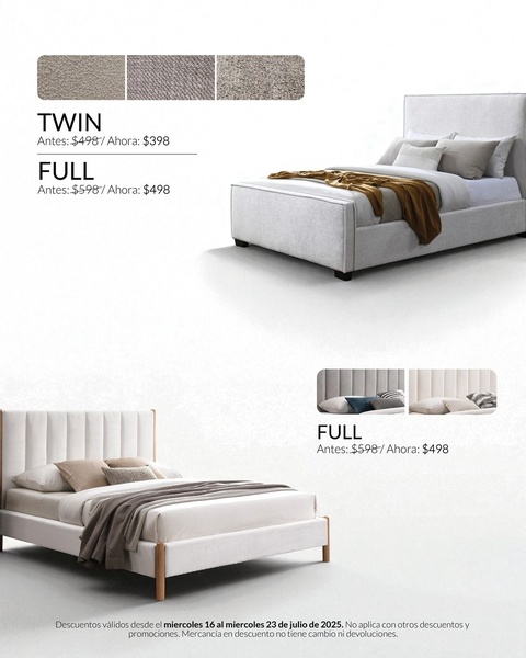 bed frame, platform bed, upholstered bed, bedroom furniture, bed, twin bed, full bed, sale promotion, minimalist, calm, neutral